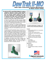 Thumbnail of document Data Sheet - DewTrak II MO for Motor Octane Testing